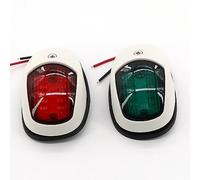 Fuworance LED Boat Navigation Signal Lamp - 12V/24V Red/Green Marine Boat Yacht Anchor Light - Waterproof Navigation Warning Indicator (White)