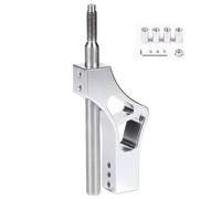 Fuworance M10x1.5 Car Shift Knob Extender Extension Lever Gear Shifter Adjustable Rod with 4 Adapters Aluminium Silver