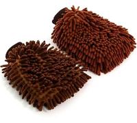 FUWQWKUI 2 Pcs Microfiber Wash Glove, Chenille Car Cleaning Mitt for Superior Cleaning Results