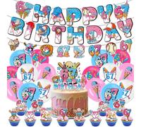 Fuwraixis Ice Cream Baseball Balloon Decoration, 31-Piece Six Seven Theme Party Decorations Set, Includes Banner, Garland, Cake Plugin and Latex Balloons, for Birthday Celebrations, Anniversary