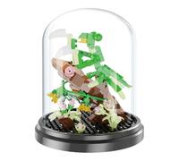 Fuwraixis Mantis Building Blocks 281 Pieces Clip-on Toys Bug Building Bricks Eternal Flower Bricks Collection Home Office Decoration Birthday Gift