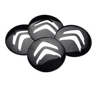 FUWUDI 4 Pcs Wheel Center Cap Sticker for Citroen C1 2005-2014 56mm, Wheel Trim Sticker, Badge Emblem Decal, Hub Caps Wheel Stickers, Stickers for Hub Caps