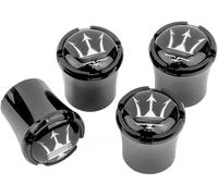 FUWUDI 4PCS Tyre Valve Caps, Tire Dust Caps for Maserati Levante Quattroporte Ghibli, Dust Caps for Car Tyres, Car Bike Tire Stem Dust Covers, Car Accessories