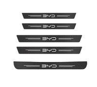 FUWUDI 5PCS Car Door Sill Protector Strips, Carbon Fiber Threshold Protective Film for BYD Seal U DM-i 2023 2024 2025, Kick Plate Cover Sticker, Door Edge Protection Decorate