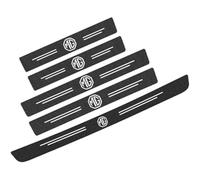 FUWUDI 5PCS Car Door Sill Protector Strips, Carbon Fiber Threshold Protective Film for MG ZS EZS 2017-2022 2023 2024, Kick Plate Cover Sticker, Door Edge Protection Decorate