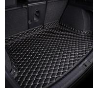FUWUDI Rear Trunk Mat Cargo Liner, Car Leather Boot Mats for BMW 1er F40 118i 118d M Sport 2018-2023 2024, All Weather Floor Mats, Boot Liner Interior Accessories,Black Beige