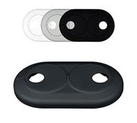 FUX Double Radiator Pipe Covers, Variable Pipe spacing, Hole Ø: 22mm, Plastic Radiator Pipe Collars, Heater Covers, Pipe Collars (22mm, Anthracite Gray RAL 7016)