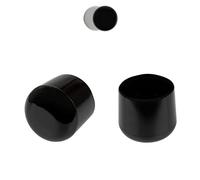 FUX Pack of 10 Pieces, Plastic End Caps, round, Furniture pads, 10mm to 120mm, floor protector for chairs, Tube Inserts, Lamellar Pipe Plugs (Outside-Ø: 34-35mm)