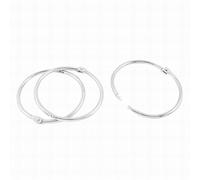 Fuxell Metal Book Loose Leaf Binder Hinge Snap Ring 60mm Inner Dia 3pcs