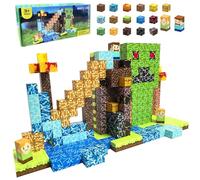 FUXHBFB Magnetic Blocks Build Mine 160PCS - Magnet World Edition Kids Toys for 3+ Year Old Boys and Girls Building Blocks (160pcs)