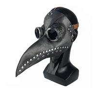 FUXHBFB Plague Doctor Halloween Bird Mask - Retro Rivet Steampunk Latex Costume Props for Men Women - Cosplay Masks