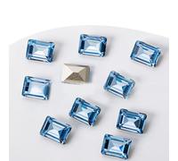 FUXIU 10Pcs Nail Crystals 3D Nail Art Rhinestones Pointed Back Charms Gems Stones for Nails Decorations Makeup Clothes Shoes