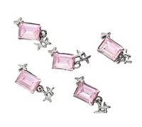 FUXIU 5pcs Charming Rectangular Nail Art Decorations for Fashionable Women Make a Statement