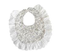 FUXIU Baby Girls Cotton Lace Bibs Stylish Hollow Out Floral False Collar Child Portable Cotton Lace Bibs Lovely Pattern Bibs