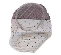 FUXIU Headbands for Women Girls,Wide Plain Turban Headband Fashion Veil Rhinestones Hair Bands Mesh Hair Hoop