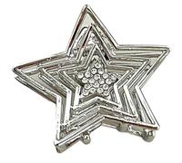 FUXIU Hollow Out Star Hair Claw for Woman and Girls Small Hair Clip for Long Hair Nonslip Hair Clip Delicate Travel Hair Clip
