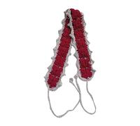 FUXIU Knitted Headband for Women Stretch Turban Floral Crocheted Flower Ethnic Style Tie Head Wrap Hairband