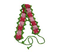 FUXIU Knitted Headband for Women Stretch Turban Floral Crocheted Flower Ethnic Style Tie Head Wrap Hairband