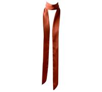 FUXIU Long Ribbon Silk Scarf Elegant Hand Tied Neck Scarf Elegant Hair Scarf Women Dinner Party Hairband Elegant Hair Decors