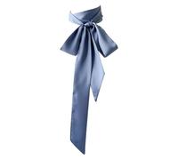 FUXIU Long Ribbon Silk Scarf Elegant Hand Tied Neck Scarf Elegant Hair Scarf Women Dinner Party Hairband Elegant Hair Decors