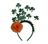 FUXIU Multiple Type Saint Patricks Day Headband Shamrock Hair Hoop Festival Headpiece Irish National Day Gift for Couple