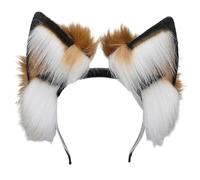 FUXIU Plush Beast Ear Hairhoop Remote Control Electric Tail Rechargeable Headband Cosplay Costume Headdress ComiShow Accessory