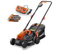 FUXTEC 40V Cordless Lawn Mower FX-E1RM20 SET with 2 x 2Ah Batteries and Dual 2.4A Charger