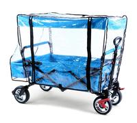 FUXTEC CT500-RS Rain Cover for FUXTEC Wagon CT500 - Transparent, Splash-Proof, Zip-Side Vent, Velcro Closure
