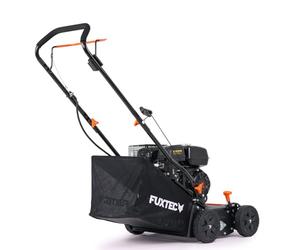 FUXTEC FX-BV240ECO Petrol Lawn Scarifier & Aerator | 4.1 kW 4-Stroke Engine, 40 cm Working Width, 6 Depth Settings, 15 Steel Blades, 40 L Grass Collector & Heavy-Duty Steel Deck