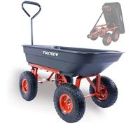 Fuxtec Fx-Kw2175 Tipping Trailer, Foldable Garden And Construction Cart, 300 Kg Capacity