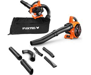 FUXTEC FX-LBS126 Petrol Leaf Blower & Vacuum | Powerful 4-in-1 Leaf Blower, Vacuum & Shredder