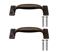 Fuxxer Antique Drawer Handles Bronze Iron Design 131 x 30 mm Set of 2