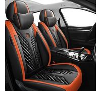 FUXZSV car seat covers are suitable for Ford Ranger Wildtrak (2016-2023) automotive products/leather,black & orange deluxe