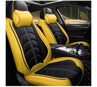 FUXZSV car seat covers are suitable for Nissan Sunny/Stagea/Skyline Crossover/Skyline Sedan/Skyline Coupe/Sentra/Safari/Juke/Gloria automotive products/leather,yellow
