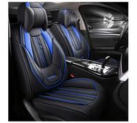 FUXZSV car seat covers are suitable for VVW Magotan Scirocco phaeton Passat Eos CC Jetta Transporter Touran T-ROC XL Atlas automotive products/leather,Black and blue
