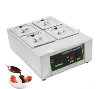 FUYAO Chocolate Melting Pot Professional Chocolate Tempering Machine Commercial Electric Chocolate Melting Heater Digital Control, Melts 8kg of chocolate, 1000W