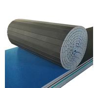 FUYAO Fitness Mat Roll Out Cheerleading Indoor Gymnastics Tracks Exercise Mat with Grippy Gym Carpet Top, Taekwondo Foam Wrestling Mats for Gymnastics(Size:3m*0.91m*4cm)