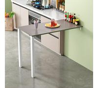 FUYAO Folding Dining Table - Wall Mounted, Flip-up, Space-Saving Design with Support Legs for Small Spaces, Suitable for Kitchen and Home Office