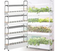 FUYAO Hydroponic Growing System With Automated LED Grow Lights, Vertical Farming For Indoor Tower Garden, Intelligent Multi-Layer Planter Soilless Cultivation Equipment