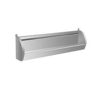 FUYAO Men Urinal Wall Mounted Stainless Steel Urinal, Commercial Urinal Lengthened 100CM with Drain Pipe, Space-Saving Toilet Mens Urinal, for Schools, Hospitals, Bars, and Public Places