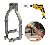 FUYAO Mortising Attachment for Drill Press - Efficient Silver Square Hole Drill Bit Adapter for Installation and Disassembly - Compatible with Drill Machines