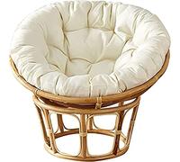 FUYAO Papasan Round Chair Cushions, Thick Comfortable Hammocks Swing Pads, Overstuffed Round Papasan Chair Cushion Only, Outdoor Swing Hanging Egg Seat Cushion
