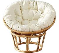 FUYAO Papasan Round Chair Cushions, Thick Comfortable Hammocks Swing Pads, Overstuffed Round Papasan Chair Cushion Only, Outdoor Swing Hanging Egg Seat Cushion
