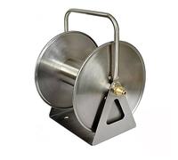 FUYAO Stainless Steel Garden Hose Reel,Wall/Floor Mounted Metal Water Hose Reel, Portable Garden Hose Reel Heavy Duty Water Hose Holder & Storage Holds for Garden Outdoor