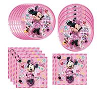 Fuyhiuous 40pcs Mickey Mouse Party Supplies include 20 plates, 20 napkins for the Mickey Mouse birthday party decoration