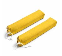 FUYIHGL® 2PCS Mahjong Rack with Pusher Storage Bag: 2 Compartments Fits 4 American Mah Jongg Racks Pushers - Yellow Soft Velvet Sleeve with Drawstring - Travel Mah Jongg Accessories and Gifts