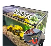 FUYITE 13.8 Feet DIY Magnetic Aquarium Anti-Jumping Net Cover, Mesh Screen Netting for Fish Tank Top, Lid Prevents Reptiles From Jumping Out