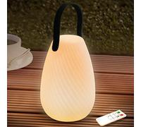FUYO LED Night Light, Portable Rechargeable Cordless Led Table Lamp with Remote Control, 8 Colors & 4-Level Lighting Modes, Dimmable Smart Bedside Table Lamp for Home Garden Outdoor Camping (Twill)