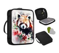 FUYOCWE Bible Cover Case,Little Panda Bible Carrying Case for Women Girls,Cute Animal Bible Holder Case Book Cover Bible Carrier Church Tote Bags with Zipper Pocket & Handle