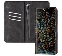 FUYOCWE Bifold Wallet for Men Women,RFID Blocking PU Leather Long Wallet Clutch Bag with Money Phone Pockets + Card Slots+ Dual Magnetic Clasp Closure, Spirit Ouija Board Goth Skull, 7.76X4.3 inches